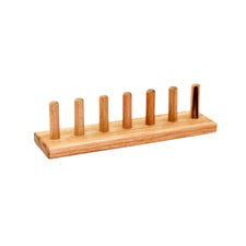 Wooden Finger Puppet Stand (7 Rods)