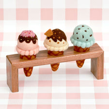 Wooden Ice Cream Cone Holder (3 pc)