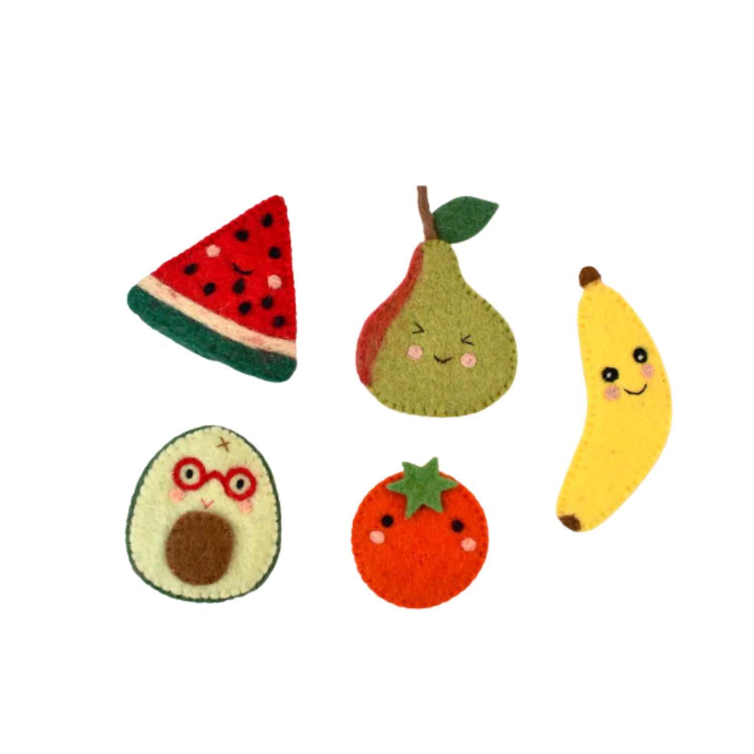 Felt Finger Puppets (Fruits)