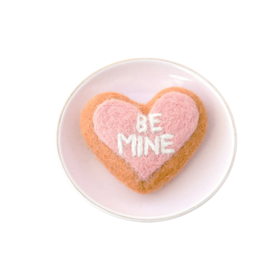 Felt "Be Mine" Heart Icing Cookie | Play Food