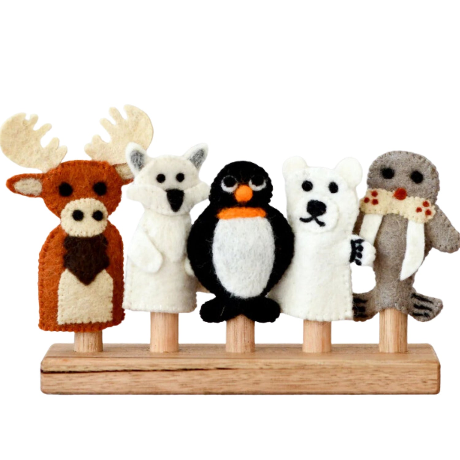 Felt Finger Puppets (Polar Arctic Animals)