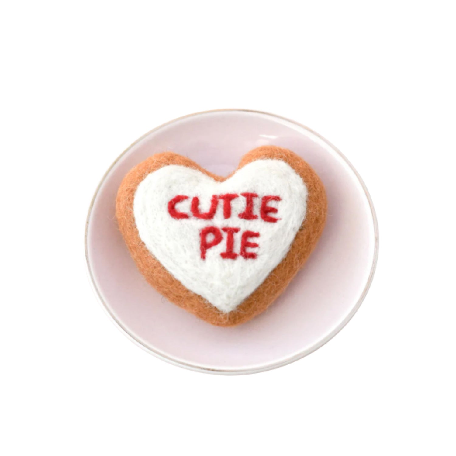 Felt "Cutie Pie" Heart Icing Cookie | Play Food