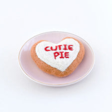 Felt "Cutie Pie" Heart Icing Cookie | Play Food