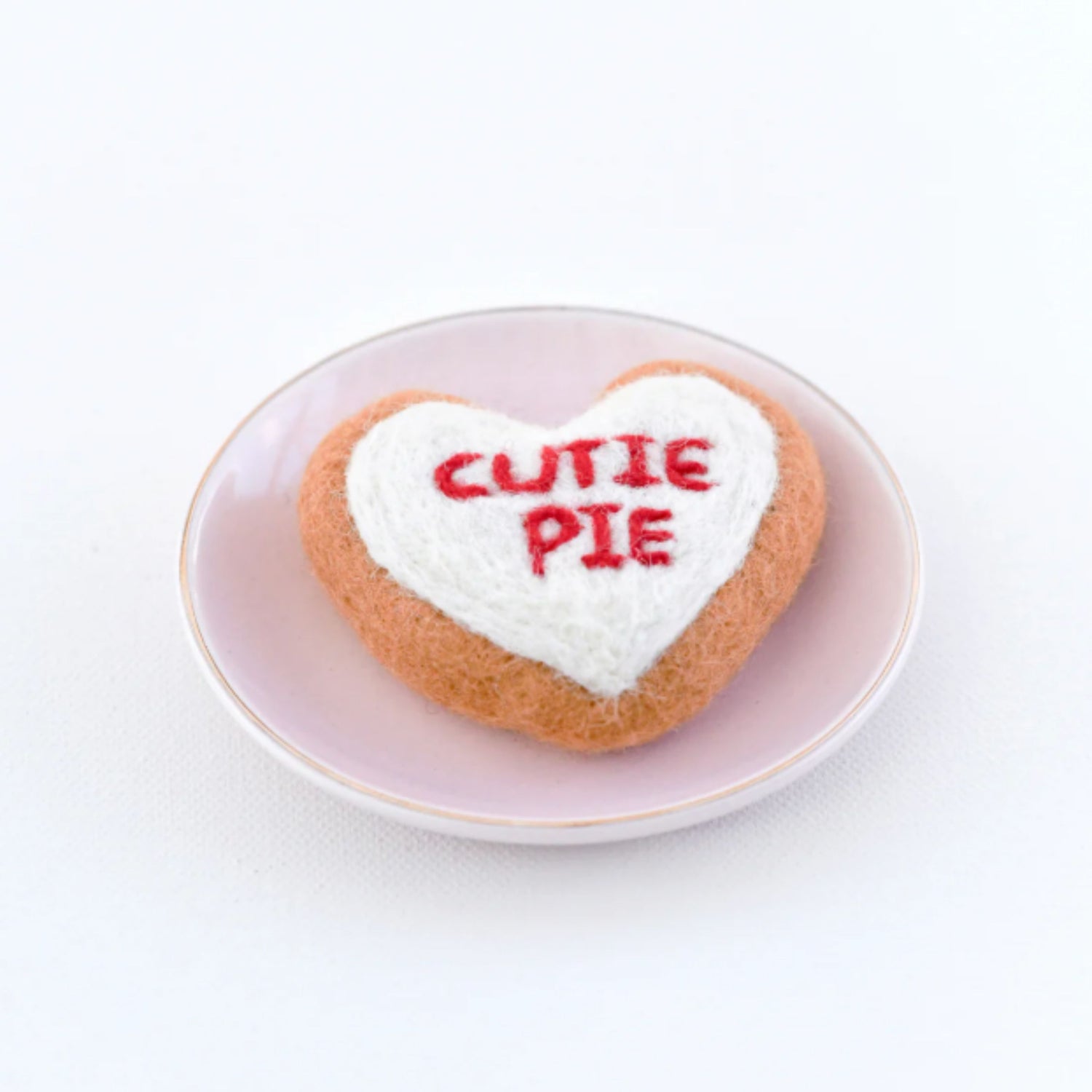 Felt "Cutie Pie" Heart Icing Cookie | Play Food