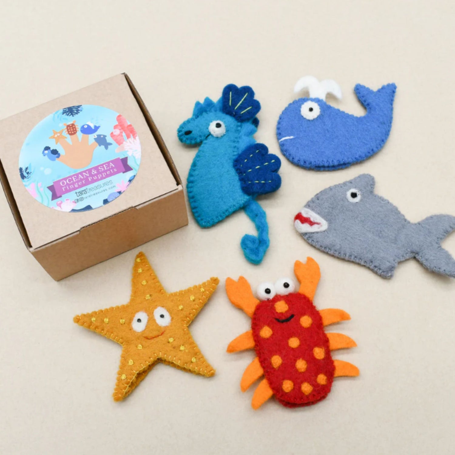 Felt Finger Puppets (Ocean and Sea Creatures, A)