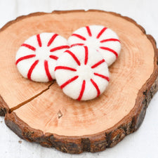 Felt Peppermint Candies | Play Food (Red)