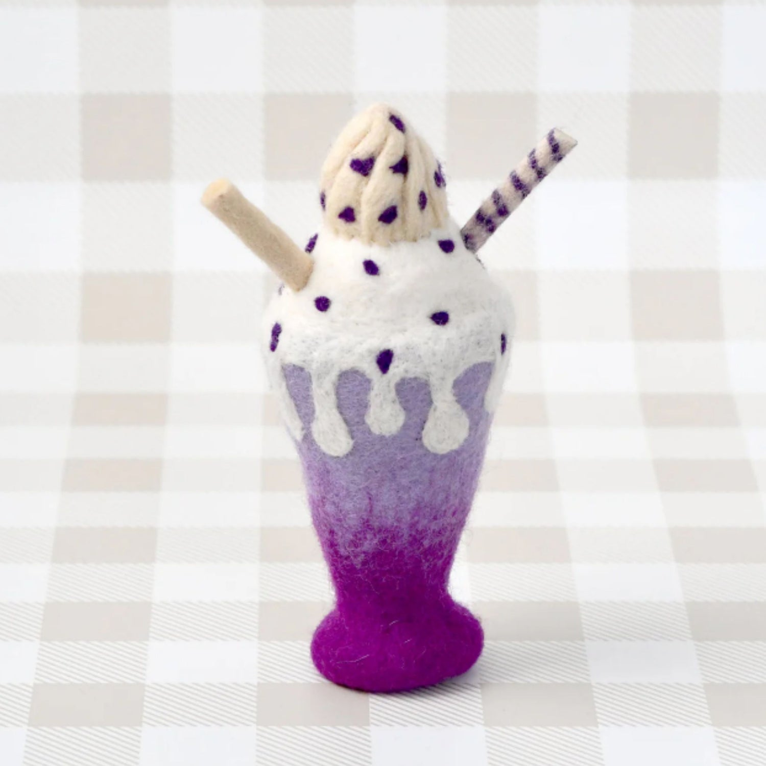 Felt Blueberry Milkshake | Play Food