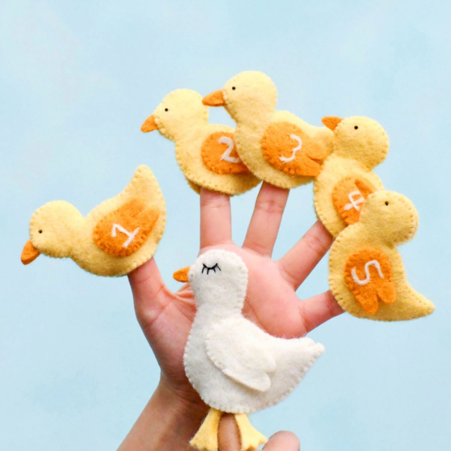 Felt Finger Puppets (Five Little Ducks)