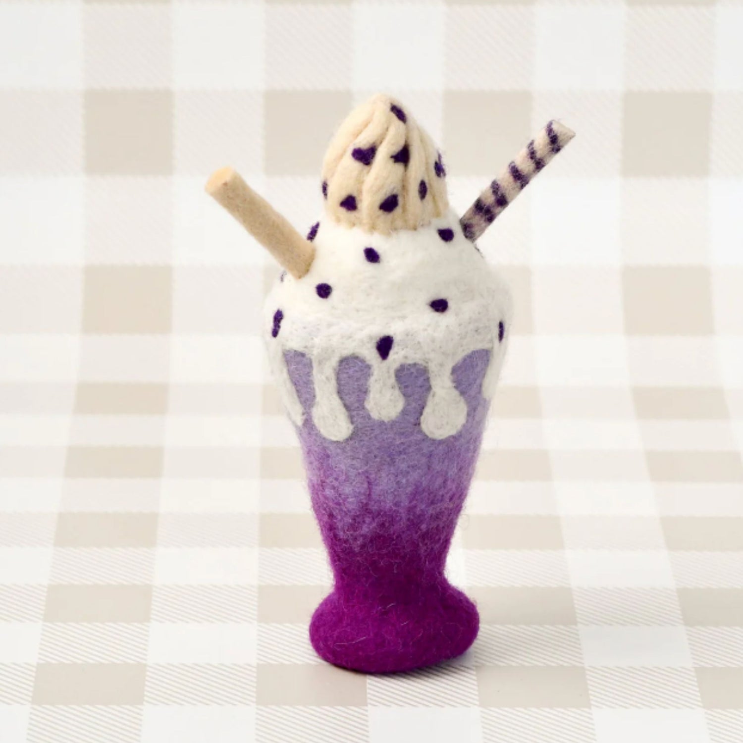 Felt Blueberry Milkshake | Play Food