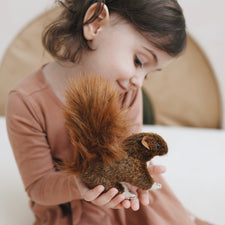 Mini Red Squirrel Finger Puppet