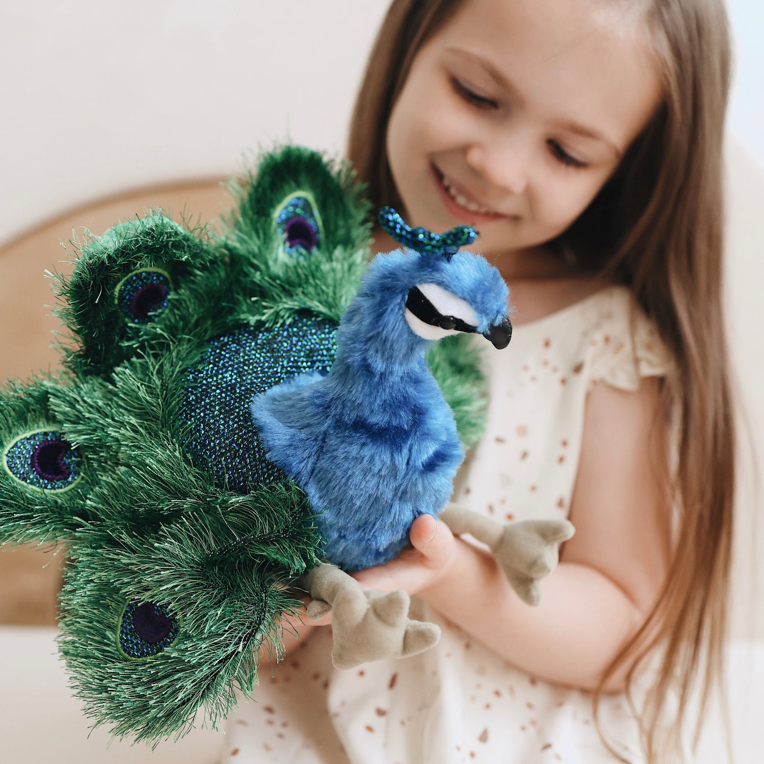 Folkmanis Small Peacock Hand Puppet