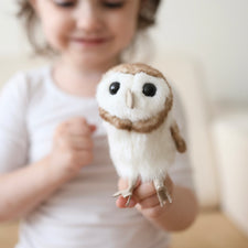 Mini Barn Owl Finger Puppet