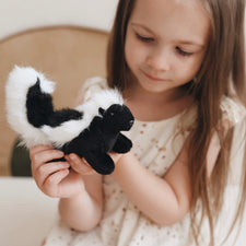 Mini Skunk Finger Puppet