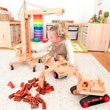 Crane | Wooden Toy Vehicle