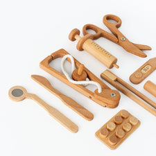 Handmade Wooden Play Doctor Set