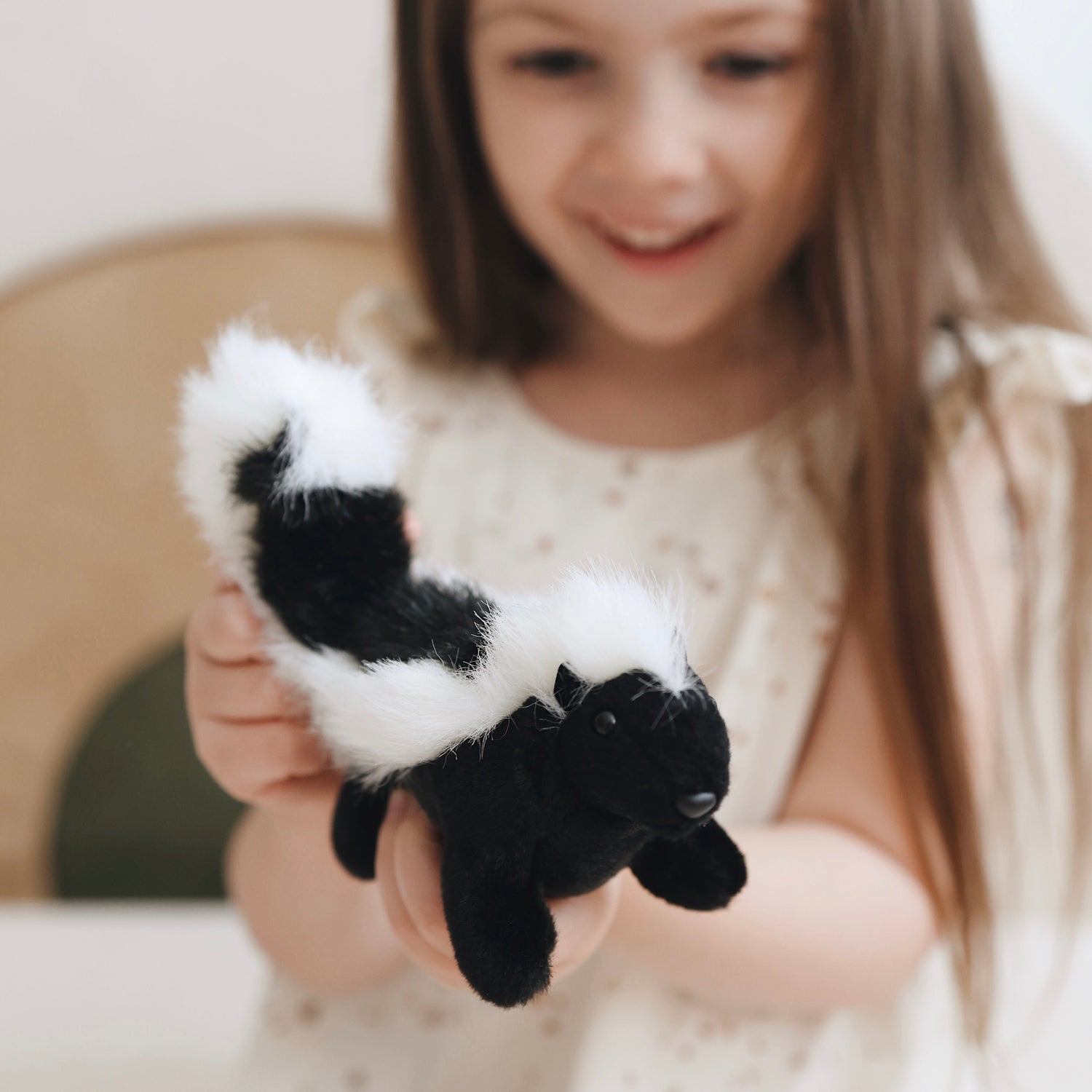 Mini Skunk Finger Puppet