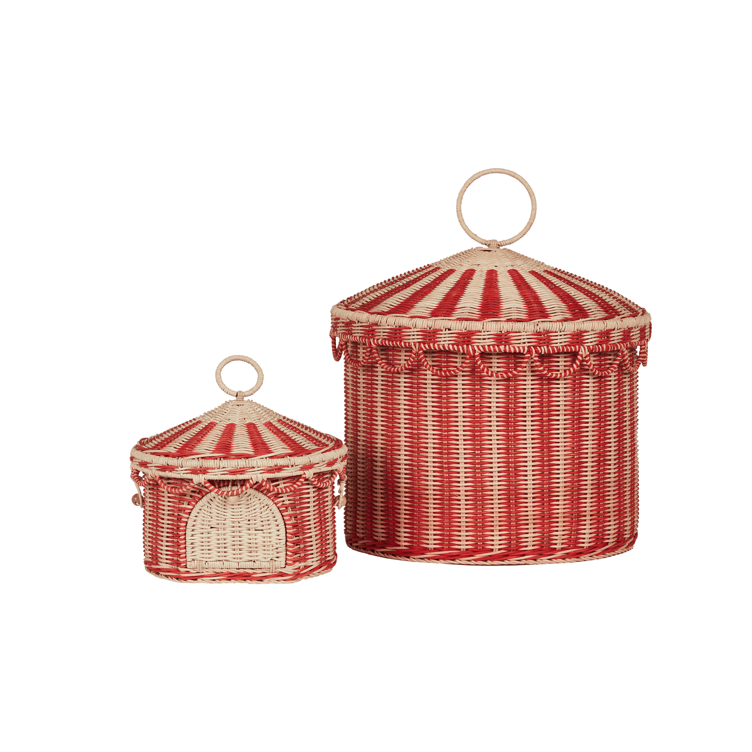 Olli Ella Rattan Circus Tent Toy Basket (Large)