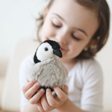 Mini Baby Emperor Penguin Finger Puppet