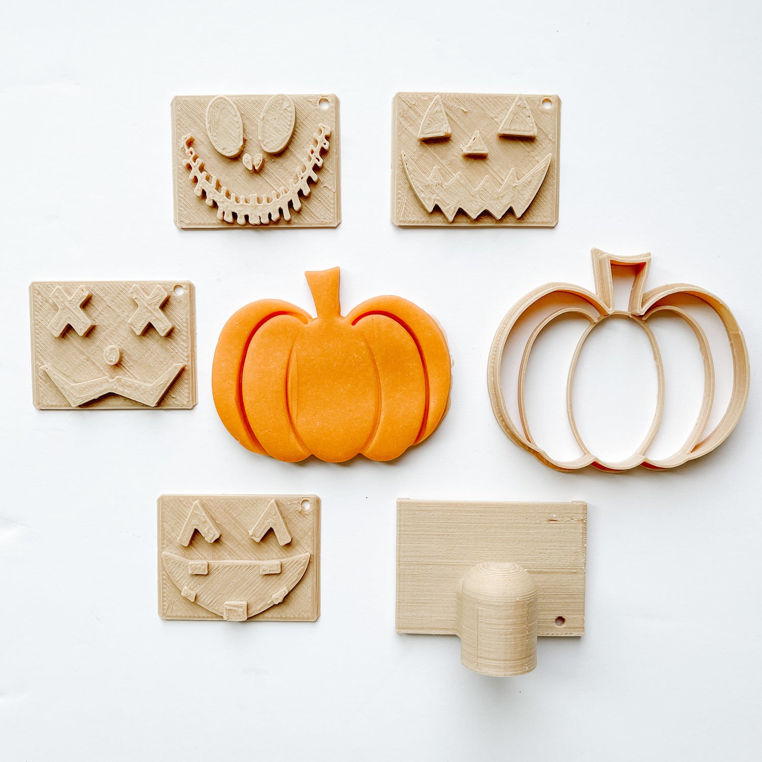 Halloween Jack-o'-Lantern Eco Stamp Set (with handle)