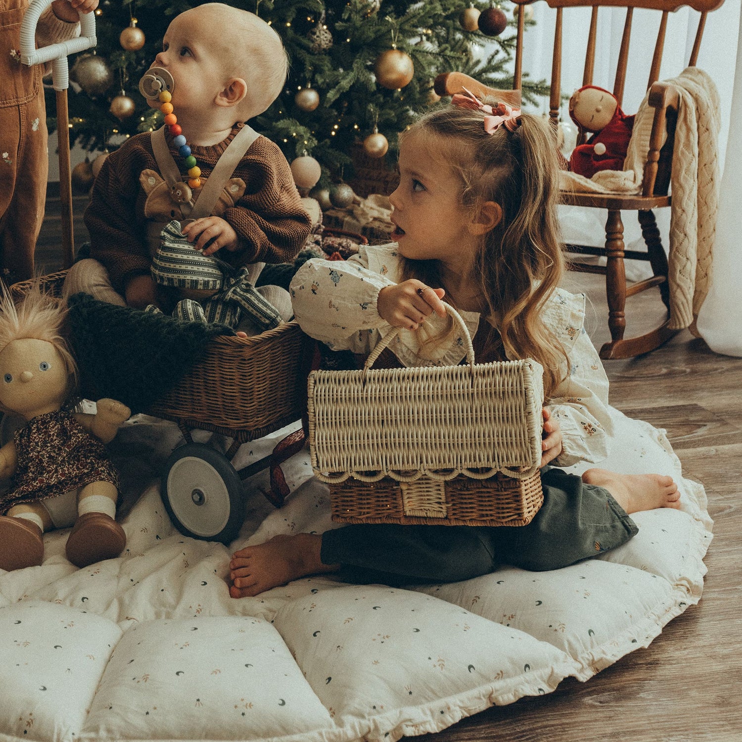 Rattan Gingerbread Casa Clutch Bag