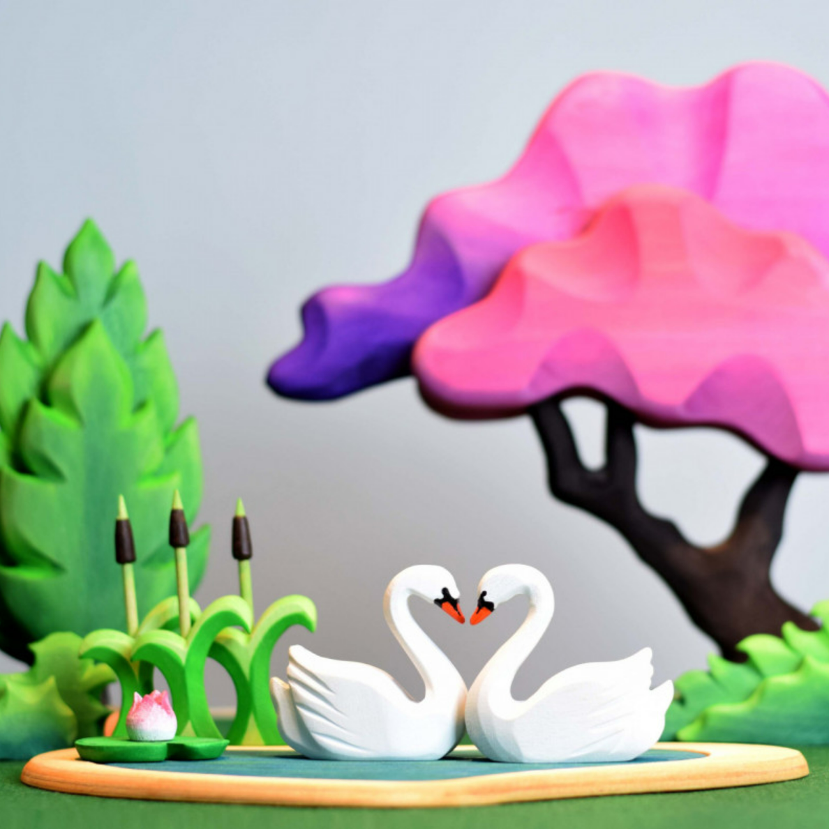 Heart Lake and Swan  Play Set