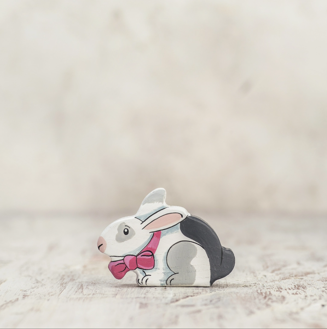 Easter Bunny (White) | Wooden Easter Toy