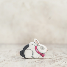 Easter Bunny (White) | Wooden Easter Toy