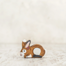 Easter Bunny (Brown) | Wooden Easter Toy