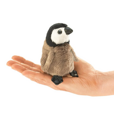 Mini Baby Emperor Penguin Finger Puppet