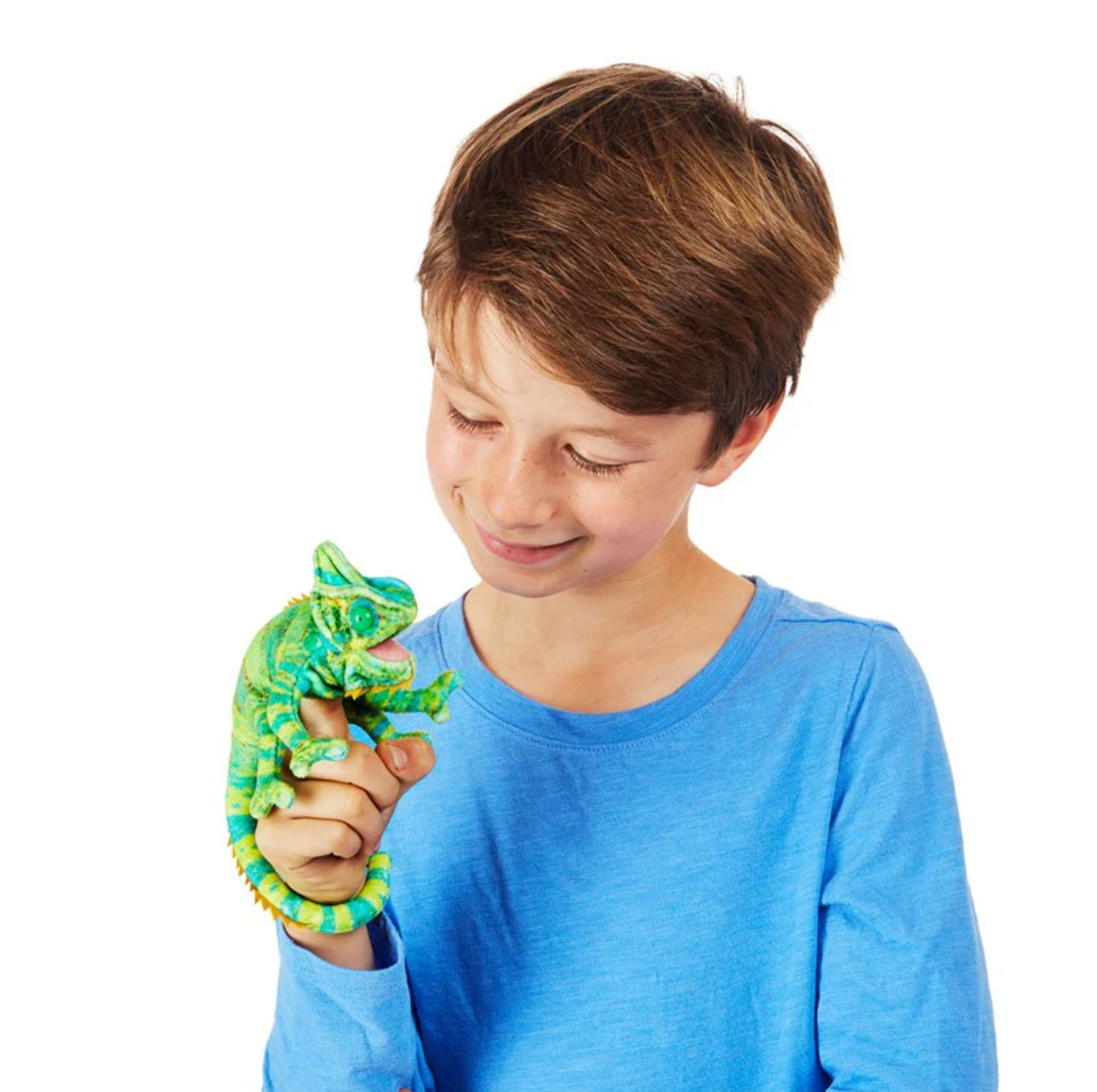 Mini Chameleon Finger Puppet