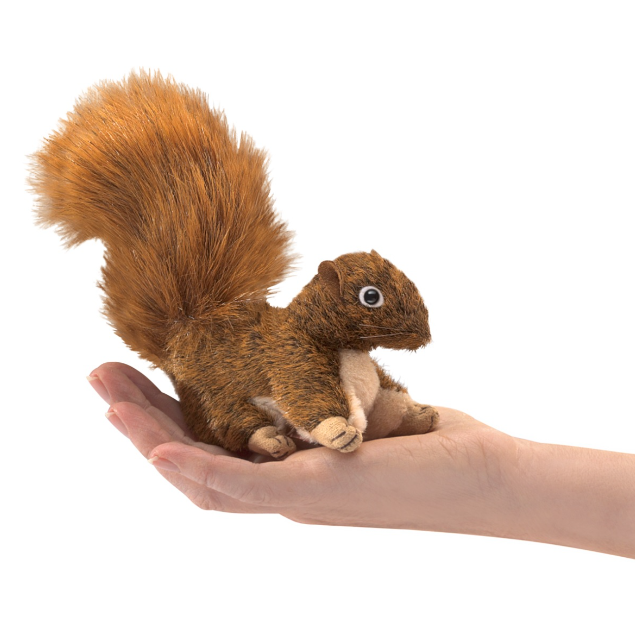 Mini Red Squirrel Finger Puppet