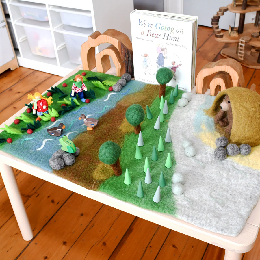 Felt Bear Hunt Playmat Playscape (Large)