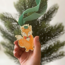 Make Your Own Christmas Fox Decoration | Wooden Craft Kit