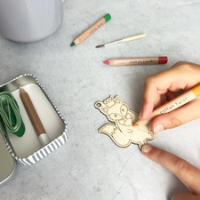 Make Your Own Christmas Fox Decoration | Wooden Craft Kit