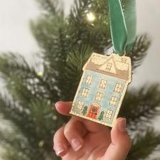 Make Your Own Dollhouse Christmas Decoration | Wooden Craft Kit