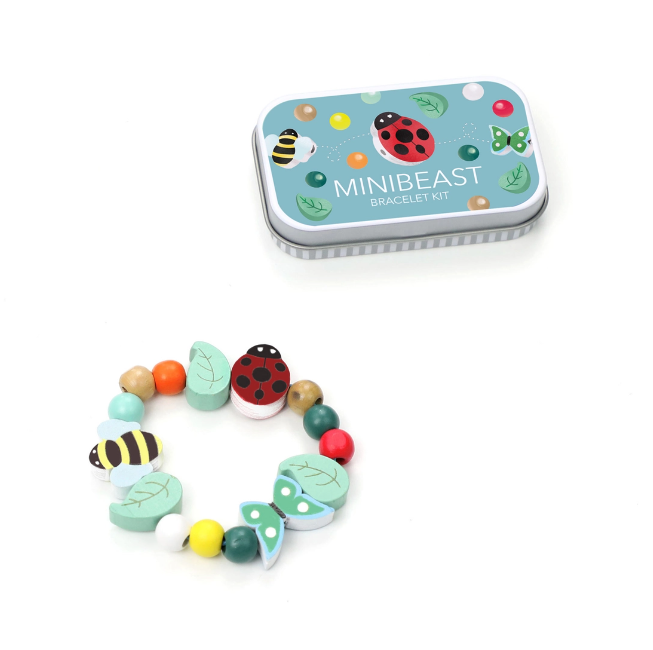 Minibeast Bracelet Gift Kit | Wooden Craft Toy