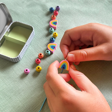 Rainbow Bracelet Gift Kit | Wooden Craft Toy