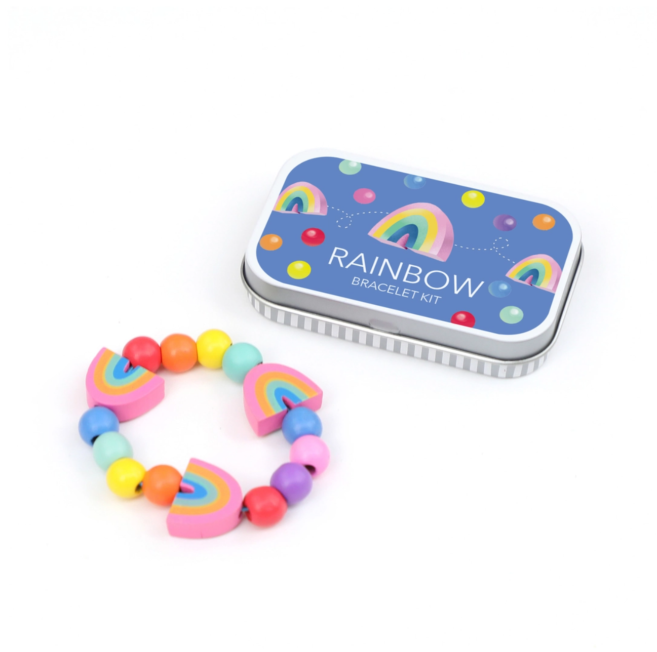 Rainbow Bracelet Gift Kit | Wooden Craft Toy