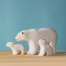 Polar Bear Family (Set of 3)