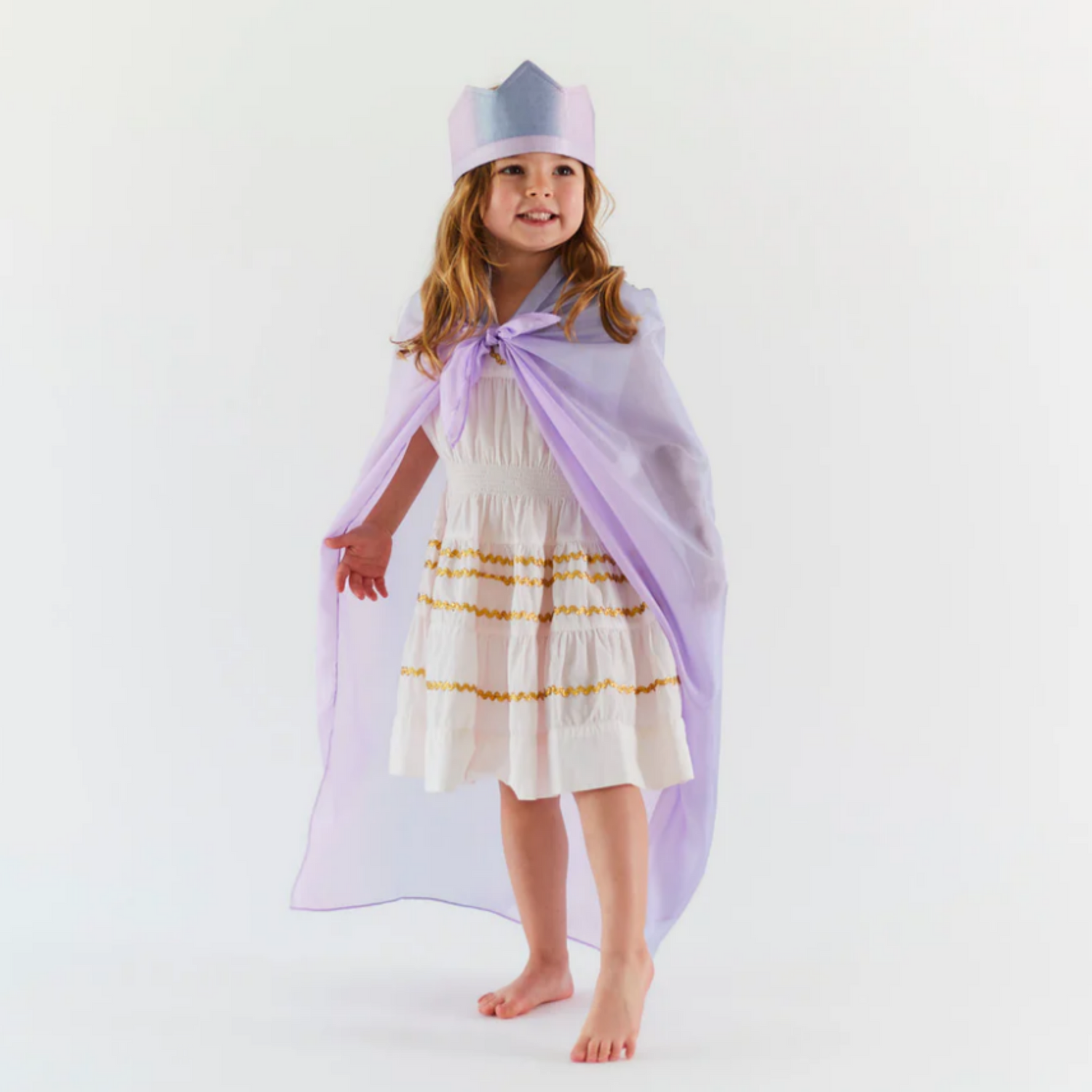 Limited Edition Silk Cape (Flower Power Lavender)