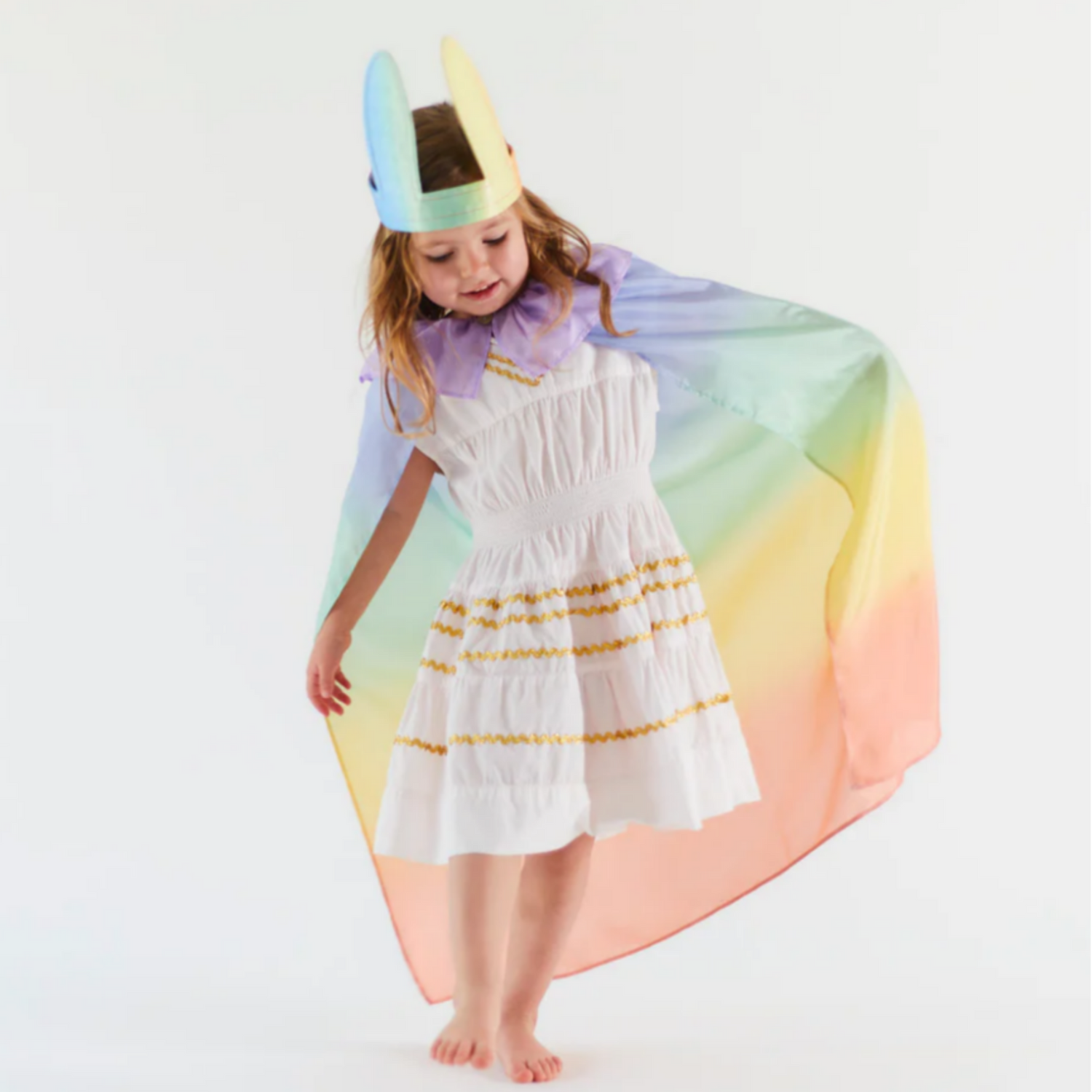 Limited Edition Silk Cape (Soft Rainbow)