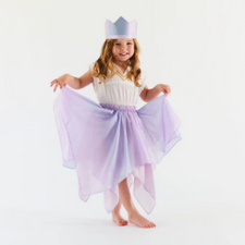 Limited Edition Silk Fairy Skirt (Flower Power Lavender)