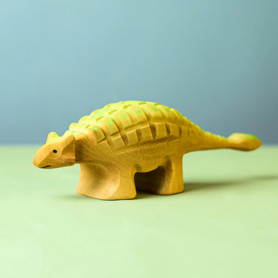 Bumbu Toys Wooden Ankylosaurus Dinosaur