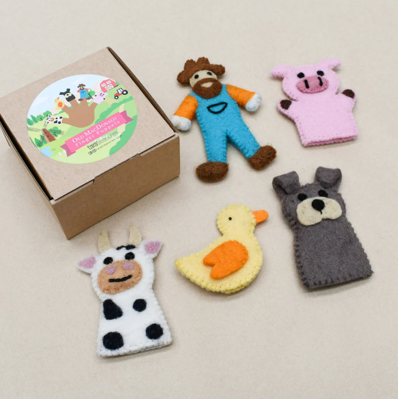 Felt Finger Puppets (Old Macdonald)