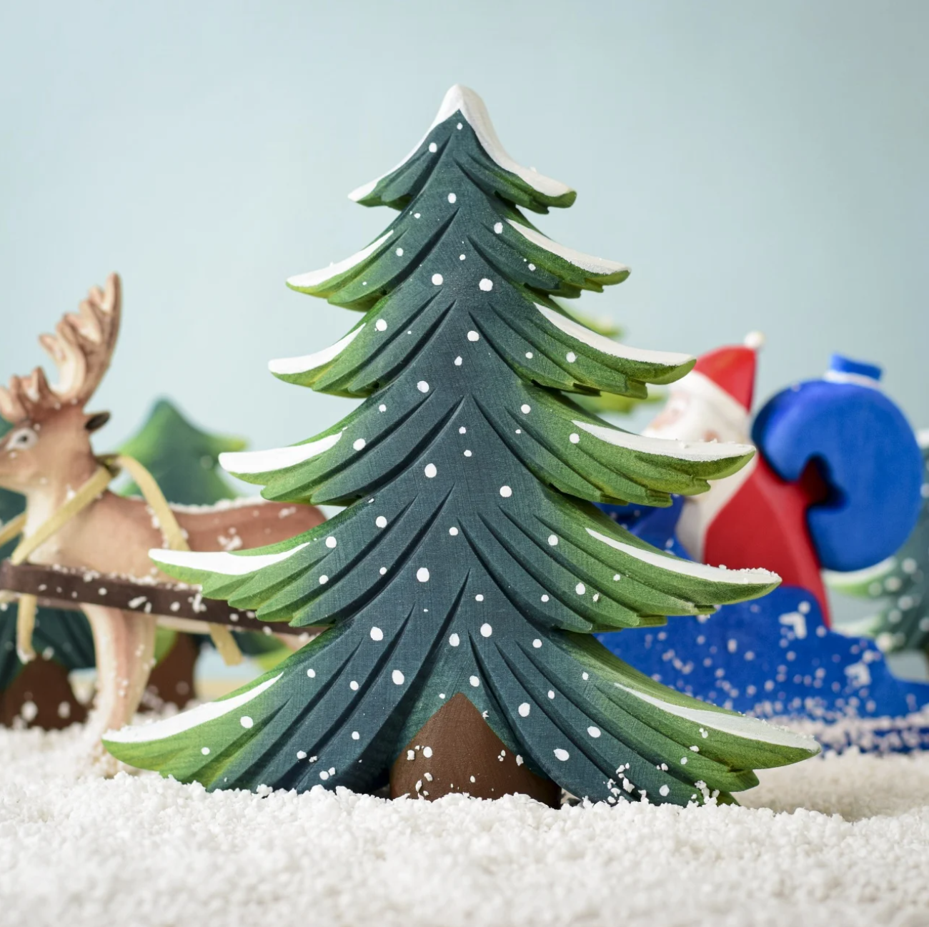 Snowy Fir Tree Set