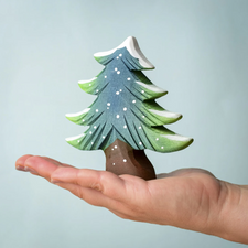 Snowy Fir Tree Set