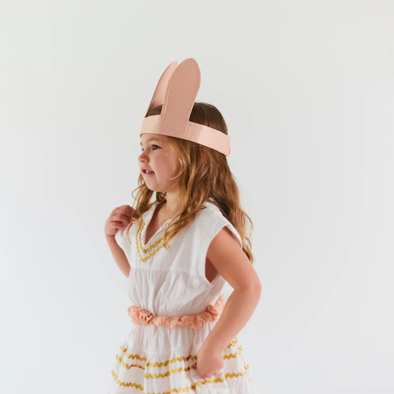 Silk Bunny Ears and Tail Dress Up Set (Natural)