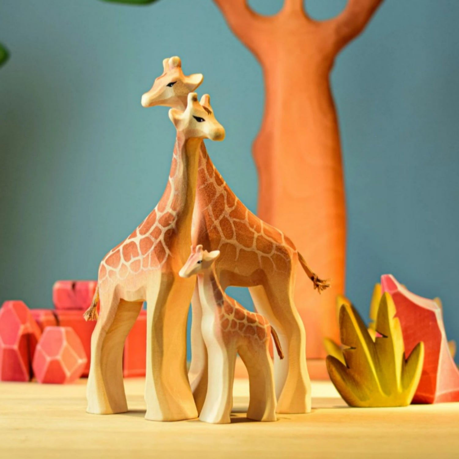 PRE-ORDER Giraffe Family (Set of 3)