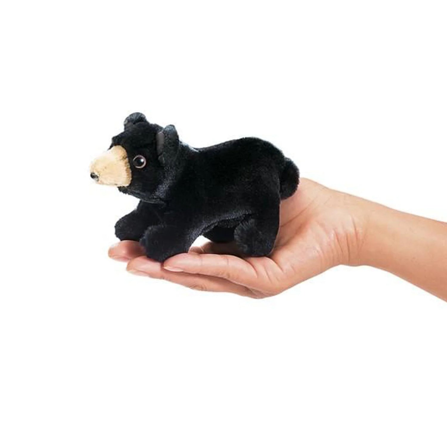 Mini Black Bear Finger Puppet