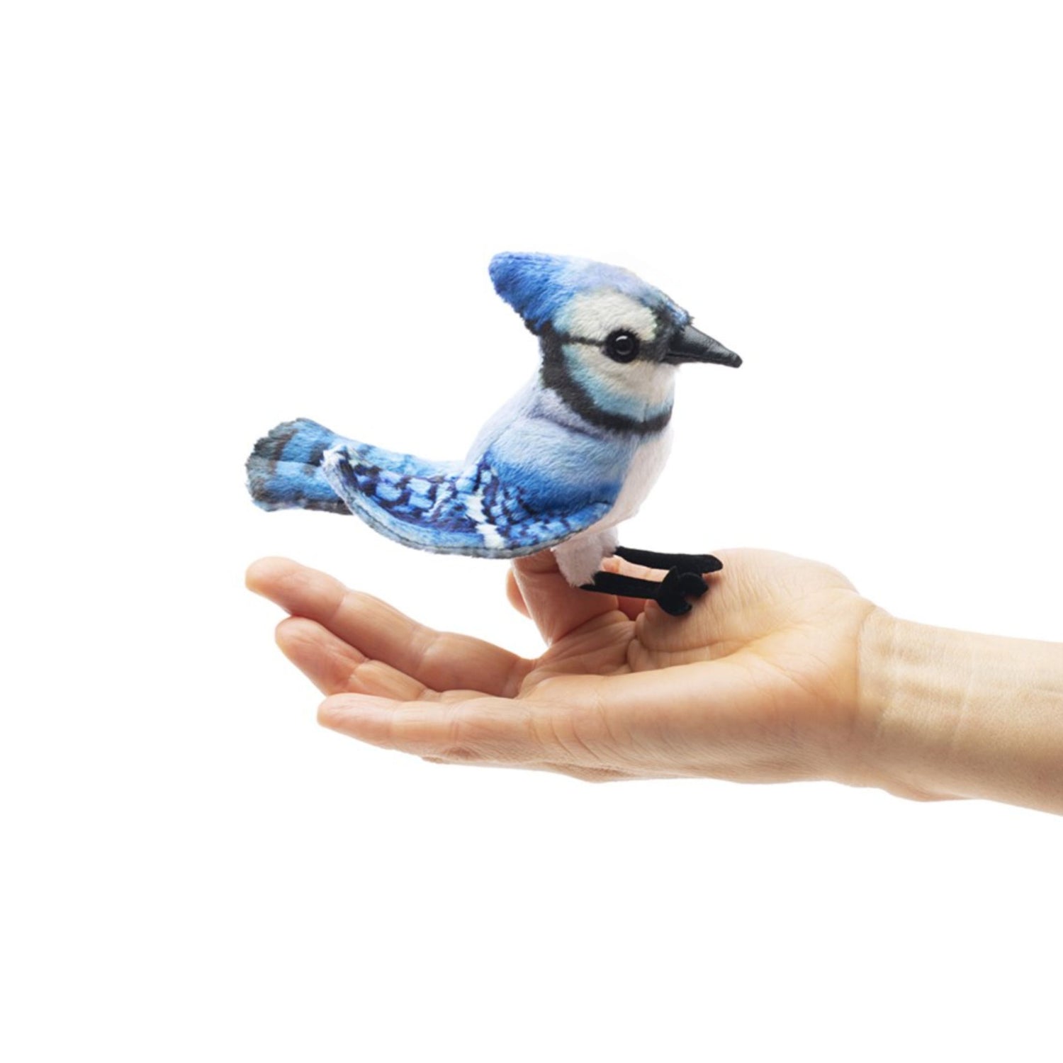 Mini Blue Jay Finger Puppet